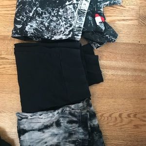 3 pairs of cotton leggings